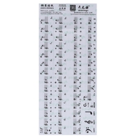 Transparent 49 61 clés électronique clavier 88 touches Piano Stave Note autocollant pour les touches blanches