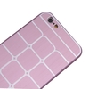 Treillis grille protectrice brossé aluminium dur retour Case Housse Etui pour Apple iPhone 6 rose