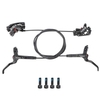 Étrier arrière de frein à disque hydraulique VTT avec 4 pistons hydrauliques et système de freinage bidirectionnel Kit de levier de frein gauche pour vélo de montagne 22, 2 mm
