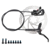 Étrier arrière de frein à disque hydraulique VTT avec 4 pistons hydrauliques et système de freinage bidirectionnel Kit de levier de frein gauche pour vélo de montagne 22, 2 mm
