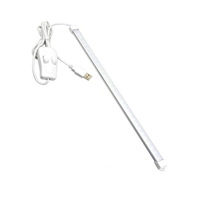 Trois couleurs changeantes rigides USB LED barre de lumière 5v lecture livre lampe de bureau commutateur nuit de lumière