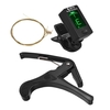 Trousse à outils pour guitare,  y compris accordeur de guitare numérique Cordes pour guitare acoustique Capo pour débutants Pièces d