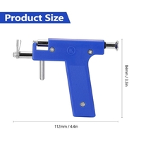 Trousse à outils pour piercing en acier inoxydable Machine à percer le nombril avec oreilles