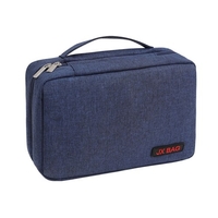 Trousse de toilette suspendue pour femmes et hommes Trousse de toilette de voyage Grande capacité Poche en maille Sac à main cosmétique Sac de rangement multifonction en tissu Oxford Tenant des articles de toilette Outils de maquillage