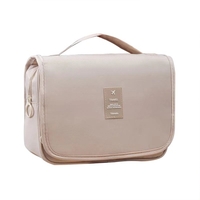 Trousse de toilette étanche à suspendre avec crochet robuste Rangement personnalisable Organisateur de maquillage de voyage Pochette cosmétique Trousse de maquillage pour hommes femmes filles
