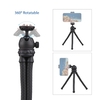 Trépied de bureau flexible à tube souple Octopus avec support de charge 2KG 2 niveaux de hauteur réglable Vis 1/4 pouce pour caméra caméscope Smartphone lumière vidéo