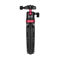 Trépied de table de bureau Andoer en alliage d’aluminium avec tête sphérique panoramique Plaque de fixation rapide,  niveau à bulle Vis de 1/4 pouce Canon Nikon Sony DSLR Caméras DV Caméscopes pour GoPro Hero 6/5/4/3 + pour Yi Lite 4K Plus Smartpho