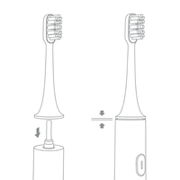 Tête de brosse à dents de remplacement sensible Xiaomi Mijia 3 compte pour brosse à dents électrique sonique Xiaomi Mijia T1300/T500