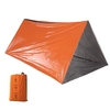 Tube de secours tente de survie abri orange sauvetage camping tente sac de couchage en film d