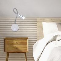 Tube réglable souple flexible de lampe de chevet de mur de Tomshine 3W LED avec le commutateur