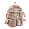 Étudiants du collège Bookbag mignon sac à bandoulière grande capacité sac à dos avec pendentif Oxford tissu sac à dos de voyage en plein air