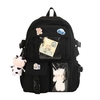 Étudiants du collège Bookbag mignon sac à bandoulière grande capacité sac à dos avec pendentif Oxford tissu sac à dos de voyage en plein air