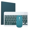 Étui-clavier BT rétroéclairé détachable + Dissipation de chaleur avec fente pour stylo de souris Compatible avec iPad 10.2 (2019/2020)/Air 10.5/Pro 10.5,  vert foncé