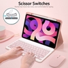 Étui-clavier BT rétroéclairé détachable + Dissipation de chaleur avec fente pour stylo de souris Compatible avec iPad Air4 10.9 (2020)/Pro11 (2018/2020/2021),  noir