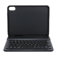 Étui de protection amovible pour clavier BT Support stable et portable avec fente pour stylet Compatible avec iPad mini6 Noir