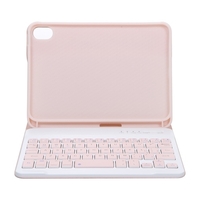 Étui de protection amovible pour clavier BT Support stable et portable avec fente pour stylet Compatible avec iPad mini6 Noir