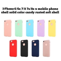 Étui de protection mince mince de couleur de sucrerie de téléphone portable de TPU mince givré pour l
