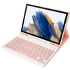 Étui de protection portable détachable pour tablette avec emplacement pour stylet clavier BT compatible avec Samsung Tab A7 Lite 8.7/T220/T225 Rose