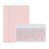 Étui de protection portable détachable pour tablette avec emplacement pour stylet clavier BT compatible avec Samsung Tab S6 Lite 10.4/P610/P615 Rose