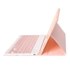Étui de protection portable détachable pour tablette avec emplacement pour stylet clavier BT compatible avec Samsung Tab S6 Lite 2022/P613/P619 Rose