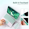 Étui de protection pour clavier avec clavier amovible BT3.0 / fente pour stylet Compatible avec iPad Pro 11 (2018/2020) rose