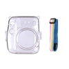 Étui de protection transparent pour appareil photo instantané avec remplacement de lanière arc-en-ciel pour Fujifilm Instax Mini 8/9