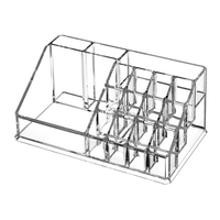 Étui de rangement pour rouge à lèvres en acrylique transparent 12 grilles Étui de rangement pour produit de soins de la peau 1029