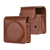Étui de transport pour appareil photo instantané portable en cuir PU avec bandoulière compatible avec l