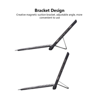 Étui iPad avec clavier sans fil Touch Pad Apple Pencil Holder pour iPad Air2 / iPad Pro 9.7 / iPad 9.7 (2017/2018) (Noir-Noir)