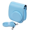 Étui pour appareil photo instantané portable en cuir PU avec bandoulière compatible avec Fujifilm Fuji Instax Mini 11