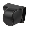 Étui pour appareil photo portable en cuir PU avec remplacement de la bandoulière pour Sony A6000 A6300 A6400
