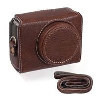 Étui pour appareil photo Portable sac de transport pour appareil photo en cuir synthétique avec remplacement de bandoulière pour appareil photo Sony ZV1 ZV-1