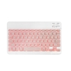 Étui pour clavier avec rétroéclairage 7 couleurs Fente pour clavier amovible BT3.0 Compatible avec iPad Pro 11 (2018/2020) Rose