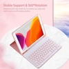 Étui pour clavier BT détachable avec fente pour stylet élastique Compatible avec iPad Pro 10.5 / Air3 10.5 2019 / iPad 10.2 2020 vert