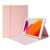 Étui pour clavier BT détachable avec fente pour stylet élastique Compatible avec iPad Pro11 2018/2020 / iPad air4 2020 rose