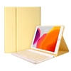 Étui pour clavier BT détachable avec fente pour stylo élastique Compatible avec iPad Pro 10.5 / Air3 10.5 2019 / iPad 10.2 2020 jaune