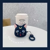 Étui pour écouteurs 3D étui de protection compatible avec AirPods Pro avec mousqueton mignon chat dessin animé casque écouteurs écouteurs couverture en silicone