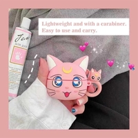 Étui pour écouteurs 3D étui de protection compatible avec AirPods Pro avec mousqueton mignon chat dessin animé casque écouteurs écouteurs couverture en silicone