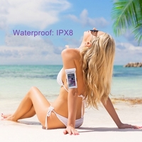 Étui transparent transparent imperméable en PVC pour téléphone portable