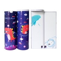 Étuis à crayons NBX Étui à crayons debout multifonctionnel Organisateur à double couche cylindrique Porte-sac à stylo mignon avec miroir Bloc-notes effaçable Calculatrice Boîte de papeterie de grande capacité pour écoliers Enfants