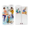 Étuis à crayons NBX Étui à crayons debout multifonctionnel Organisateur à double couche cylindrique Porte-sac à stylo mignon avec miroir Bloc-notes effaçable Calculatrice Boîte de papeterie de grande capacité pour écoliers Enfants