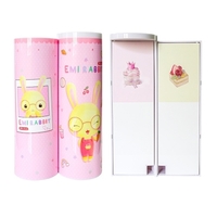 Étuis à crayons NBX Étui à crayons debout multifonctionnel Organisateur à double couche cylindrique Porte-sac à stylo mignon avec miroir Bloc-notes effaçable Calculatrice Boîte de papeterie de grande capacité pour écoliers Enfants