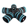 Tunnel intérieur pour chat 5 voies Tunnel de jeu pour animaux de compagnie Tunnel pliable Tube Kitty Tunnel Peek Hole jouet jouets pour animaux de compagnie pour chats chiots lapins