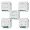 Tuya MINI bricolage unidirectionnel interrupteur intelligent petit corps APP télécommande WiFi interrupteur minuterie interrupteur compatible avec Google Home / Nest & Alexa