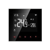 Tuya WIFI Contrôleur de température Thermostat intelligent programmable Compatible avec Yandex Alice Amazon Alexa et Google Home (contrôleur de température de radiateur électrique)