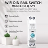 Tuya Wifi Disjoncteur Intelligent Télécommandes Sans Fil Contrôle Din Rail Commutateur Compatible avec Alexa Google Home 40A
