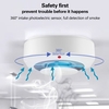 Tuya WiFi Intelligent Fumée Alarme Ménage Incendie Fumée Capteurs Mobilephone APP Notification Avertissement Cuisine Chambre Entrepôt Bureau En Temps Réel Fumée Capteurs Alarme Compatible avec Alexa