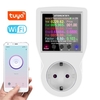 Tuya Wifi prise de courant intelligente électricité moniteur de puissance multi-énergie surveillance mètre 2.4 pouces écran couleur téléphone portable APP télécommande dispositif