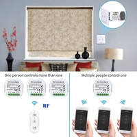 Tuya WiFi RF Module de Modification de commutateur de rideau intelligent Module de commutateur de rideau intelligent APP de téléphone portable Télécommandes Compatible avec Alexa Google Home Contrôle vocal Timing Contrôle de partage familial