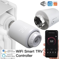 Tuya WiFi Valves de radiateur thermostatique Intelligent sans fil Contrôle d